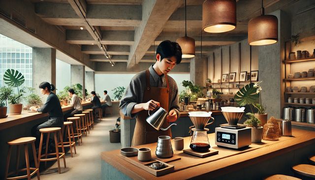 一杯に適した粉と抽出