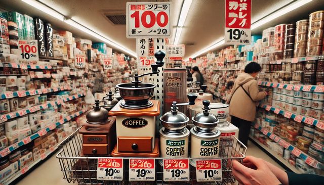 ダイソー電動コーヒーミルの有無