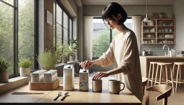 コーヒー感を強める「追い粉」のポイント