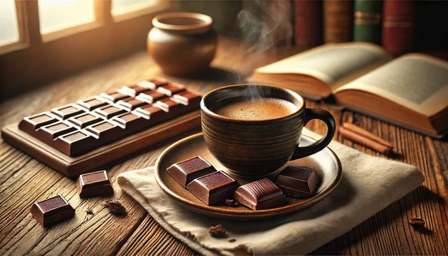 コーヒーにチョコ溶かす