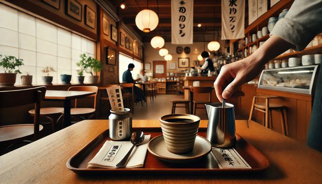 コーヒーにミルクの代わり