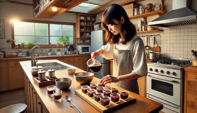 ドリップコーヒーゼリー