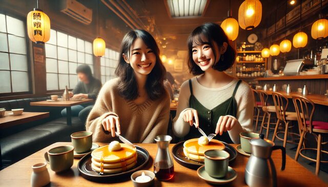 珈琲館のホットケーキ半額